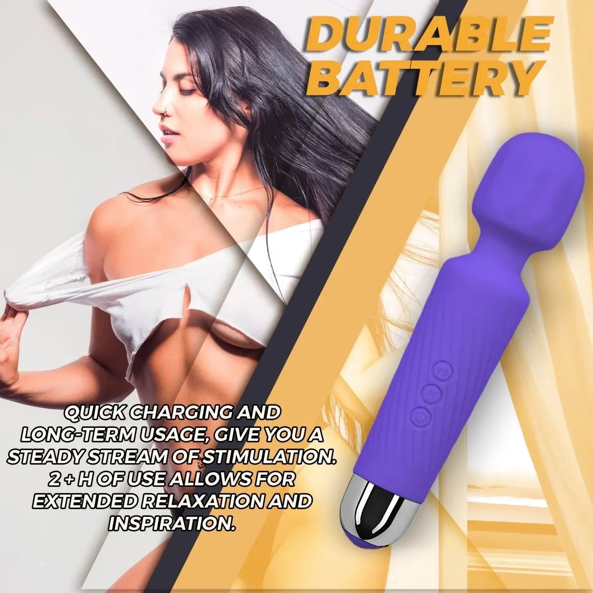 Love Salve Wand Massager - Silent Waterproof Design Ideal for Stress Relief - Love Salve